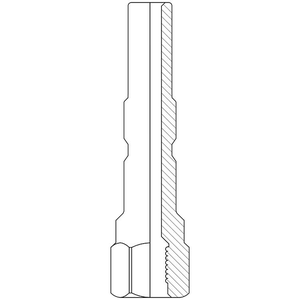 Lansnippel Rostfri Profi 1/4" Ingående